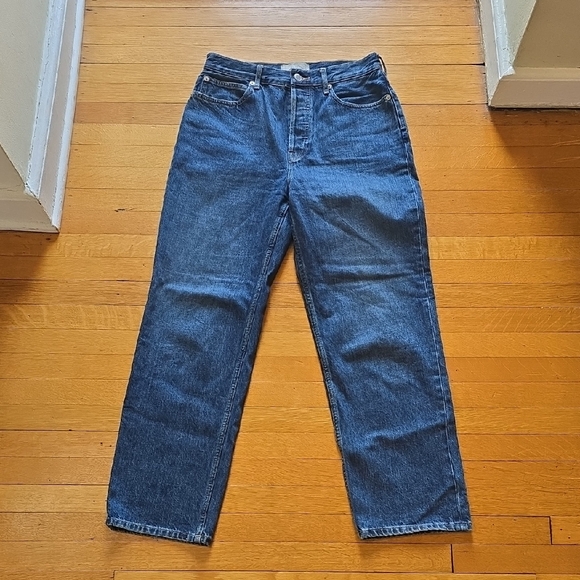 Evereve Denim - Everlane, The 90's Way-High Jean, Blue, EUC, Women's 28 Long